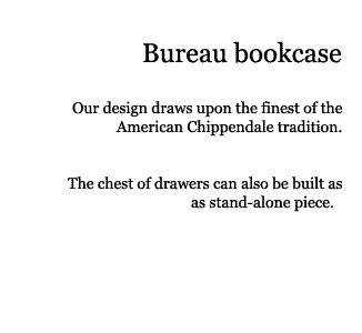 Description of Bureau bookcase.